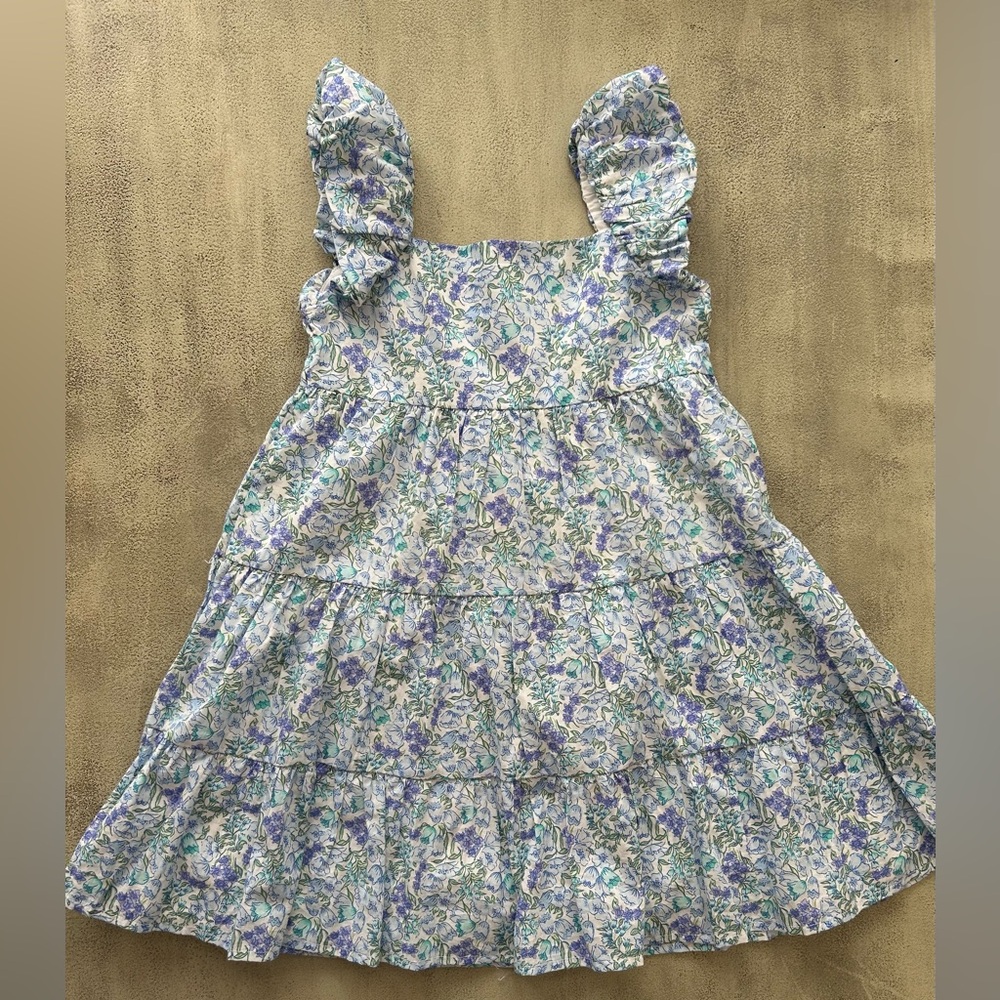 Janie and Jack Purple and Green Ruffled Sundress